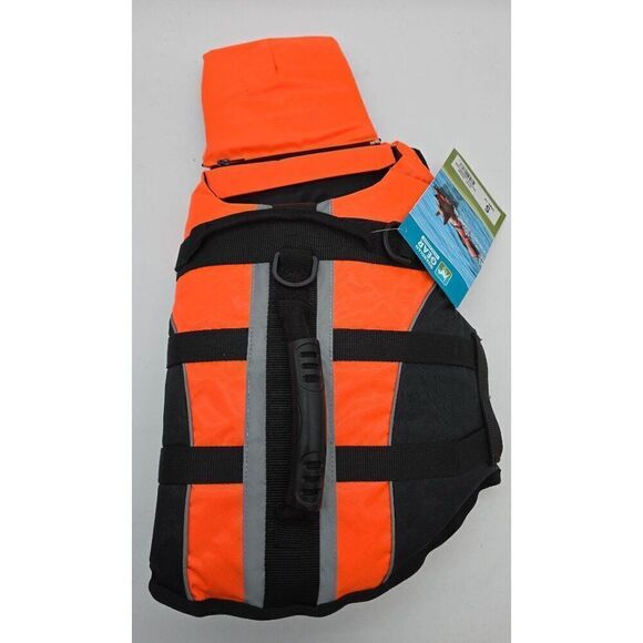 Guardian Gear Dog Life Jacket Small Size Orange Black Reflective Straps Durable - Picture 2 of 8